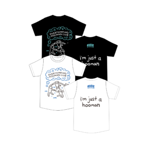 overthinking hoomans club oversized tee