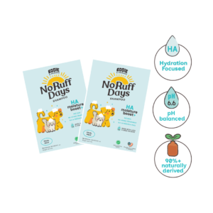 No Ruff Days pet shampoo sample sachets for cats and dogs